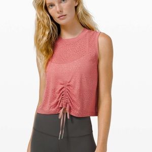 Lululemon Cinch Me Up Front Tank *Veil
